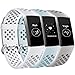 Maledan Bands Compatible with Fitbit Charge 3/4, Breathable Sport Band Replacement Wristbands with Air Holes for Fitness Tracker, Small