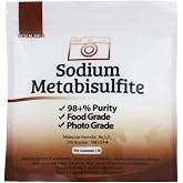 Duda Energy meta01 Sodium Metabisulfite Food Grade/Photo Grade 98.6+% Purity White Granular Solid Crystals, 1 lb.