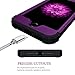 Lontect Compatible iPhone 8 Case, iPhone 7 Case Luxury Glitter Sparkle Bling Heavy Duty Hybrid Sturdy High Impact Shockproof Protective Cover Case for Apple iPhone 8 / iPhone 7 - Shiny Purple/Black