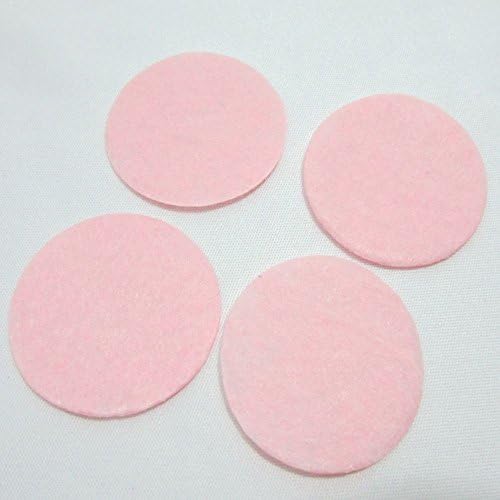 30mm Felt Applique Kits Pink Padded Felt Round Shape Craft DIY Appliques Clothing Decoration Scrapbook 200Pcs