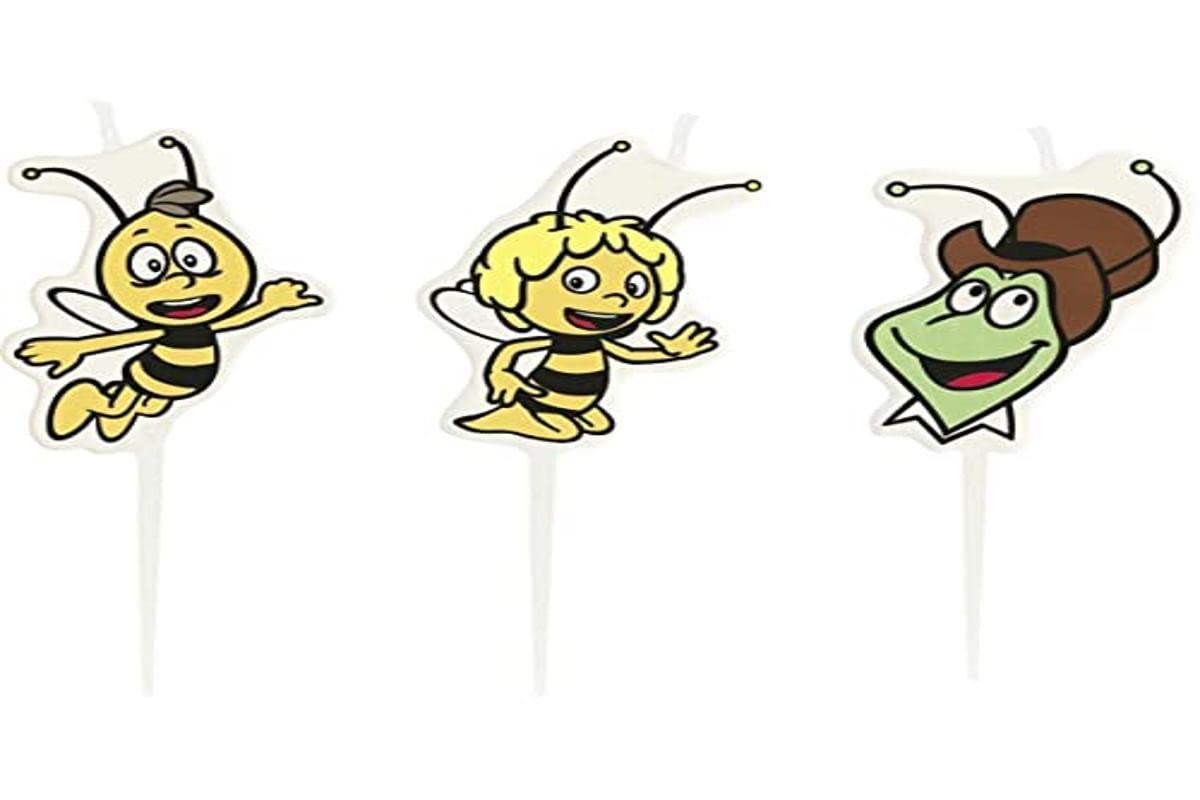 Maya the Bee - Children's Illustrated Party Candles - Pack of 4