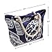 Moskus Gear Beach Bag With Inner Zipper Pocket from Tote Bag with Rope Handles (Medium, Blue White)