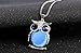 bestwishes2u Trendy Owl Necklace Fashion Rhinestone Crystal Jewelry Statement Women Necklace Silver Chain Long Necklaces & Pendants