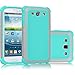 Galaxy S3 Case, Tekcoo(TM) [Tmajor Series] [Gray/Turquoise] Shock Absorbing Hybrid Rubber Plastic Impact Defender Rugged Slim Hard Case Cover Shell for Samsung Galaxy S3 S III I9300 GS3 All Carriers