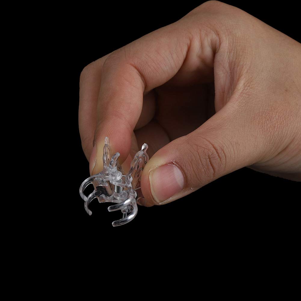 100 Gardening Tool Stem Clips, Upright Growing Orchids, Mini Plastic Stem Clips For Supporting Orchids