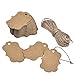 Outus 100 Pack Crafts Kraft Paper Gift Tags Hang labels with 30 Meters Natural Twine