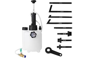 Wenzhon Transmission Oil Pump Extractor, Transmission Oil Pump, Manual Automotive Oil Filling System with 8PCS ATF Adapters（3L）