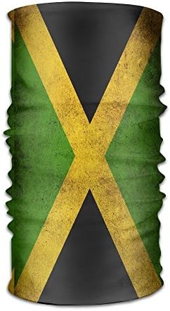 Men Women Jamaica Flag Daily Headscarf UV Protection Microfiber Sports Headwear Bandanas Sun Mask Multifunctional Headband Cycling Running Magic Scarf Outdoors