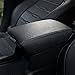 Bwen Car Center Console Box Cover,1pc Waterproof Car Armrest Box Cover Saver Fit for Honda CRV 2017 2018 2019 2020 2021 2022, Black with Black Stitches