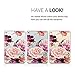 iPad Mini Case,iPad Mini 2 Case,iPad Mini 3 Case,iPad Mini Case with Flowers, LUOLNH Slim Silicone Clear Floral Pattern Soft Flexible TPU Skin Case Protector Shell for iPad Mini 1/2/3 -Purple Rose