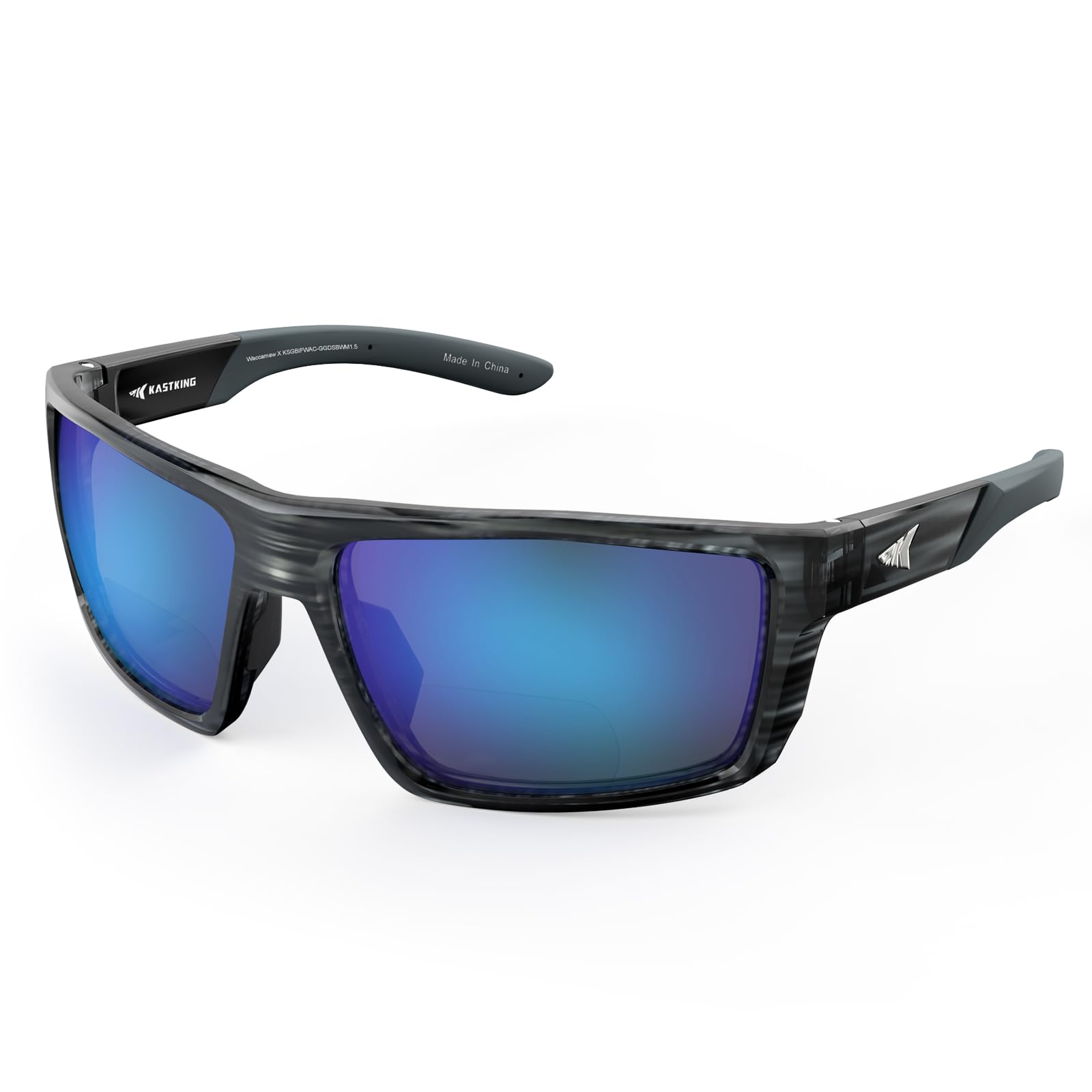 Photo 1 of KastKing Waccamaw Bifocal Polarized Sunglasses, Bifocal x1.5 Magnifications, Polycarbonate Lenses, Full Wrap Frame Design, Sports Reader Sunglasses for Men & Women, UV400 Protection
