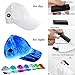 GALEXBIT Baseball Caps Flashing Optical Fiber Fabric Baseball Hat Light Up Luminescent Fiber Light Up 7 Colors LED Flash Light RGB Colors a Hat Has 7 Colors White