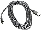 Micro USB Cable, Amoner 10FT USB to Micro USB Charger Cable Nylon Braided, Fast Charger Cord for Android/Windows/PS4/XBOX/Camera/MP3 and More(3Pack, CarbonBlack )