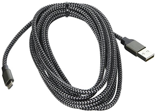 Micro USB Cable, Amoner 10FT USB to Micro USB Charger Cable Nylon Braided, Fast Charger Cord for Android/Windows/PS4/XBOX/Camera/MP3 and More(3Pack, CarbonBlack ) Micro USB Cable, Amoner 10FT USB to Micro USB Charger Cable Nylon Braided, Fast Charger Cord for Android/Windows/PS4/XBOX/Camera/MP3 and More(3Pack, CarbonBlack )