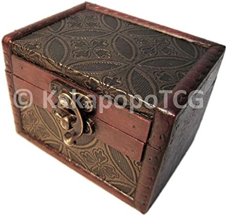 S02 Wood Single Deck Box for Protector Sleeve Trading Cards TCG Ultra Pro MTG Magic the Gathering Pokemon YGO Yugioh Wow Vanguard Lord of the Rings EDH Commander