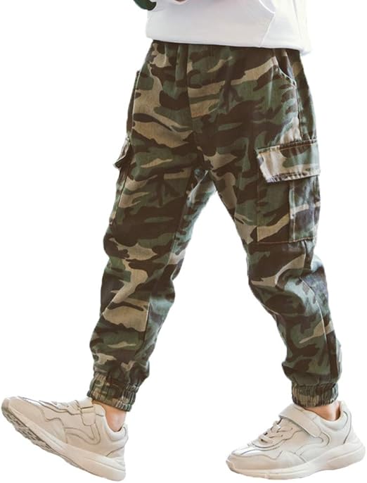 boys elastic waist khaki pants