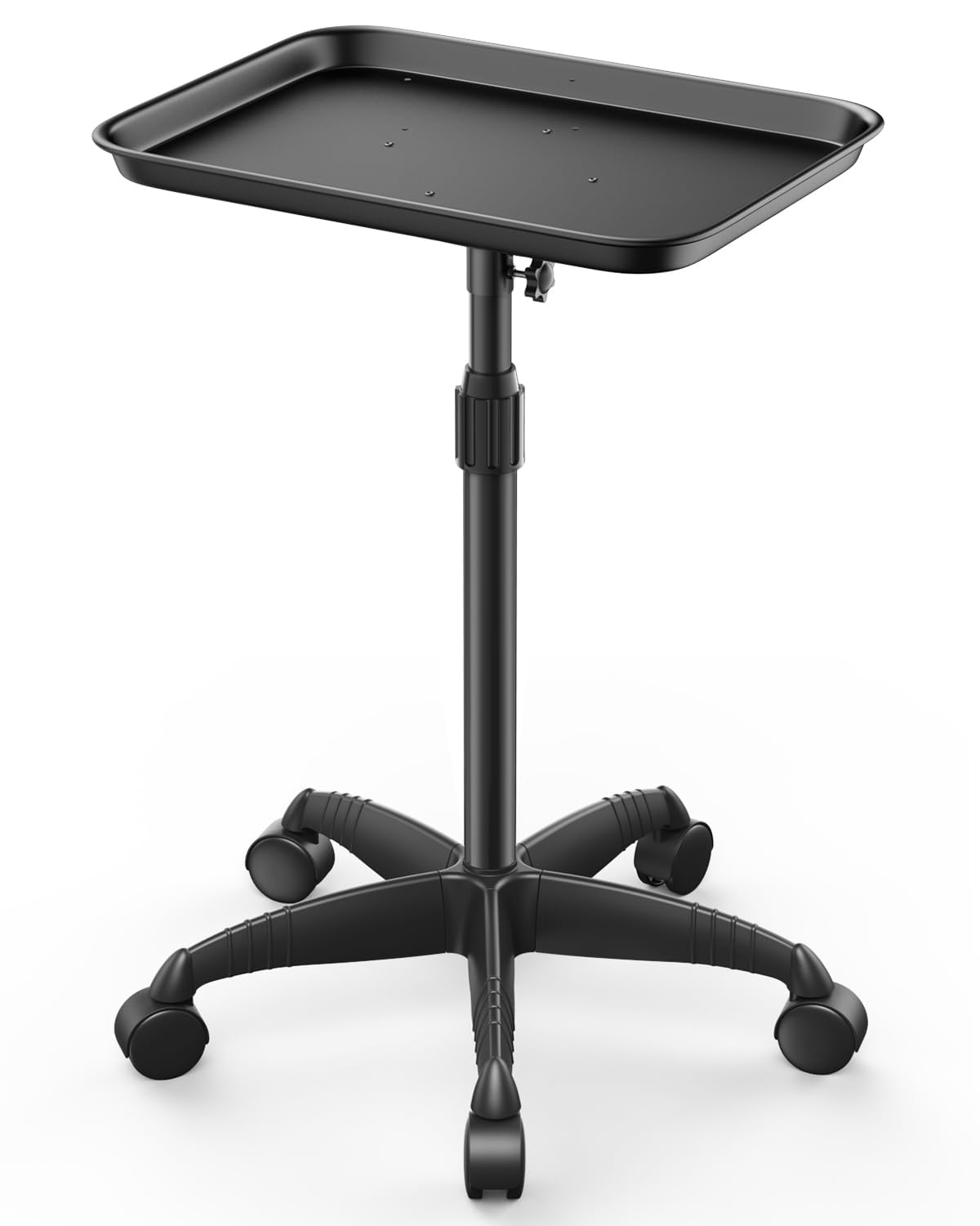 Photo 1 of VERYTOP Rolling Salon Tray on Wheels - Adjustable Height 25"-37" Tattoo Tray, Premium Aluminum Easy Assembly Salon Trolley Cart for Clinic Spa Tattoo Studio Elderly Care Home Use(37inch)