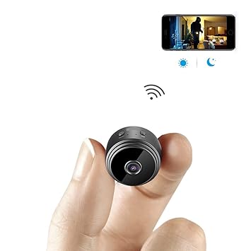 IMart Electronics Mini Spy WiFi Hidden Wireless HD 1080P Indoor Home Small Spy Cam Security Cameras/Nanny Cam Built-in Battery with Motion Detection/Night Vision for iPhone/Android Phone/iPad/PC