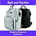 Mini Me Diaper Bag Backpack in Grey