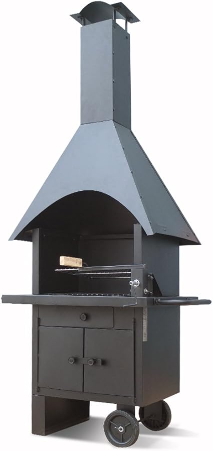 Serina - Barbacoa para terraza (móvil), diseño de chimenea: Amazon.es