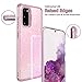 Lamcase for Galaxy S20 Case Crystal Clear Bling Sparkly Glitter Shiny Soft Flexible TPU Slim Fit Hybrid Drop Protection Rugged Shockproof Case Cover for Samsung Galaxy S20 6.2 2020, Clear Glitter