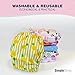 SimplyLife Home Pack of 6 for Girls - Reusable Baby Cloth Diapers, Washable Adjustable Eco-Friendly, Soft Super Absorbent Fabric with Waterproof Cover, Breathable Comfortable No Leaks