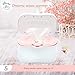 (Upgraded) MEMI Dreamy Wipes Warmer | Holder | Easy-USE | Perfect Gift |(Pink Rose))