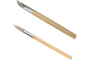 Chiloskit 2PCS Agate Polishing Burnisher Agate Knife Gold Silver Jewellery Clay Craft Jewellers Tool