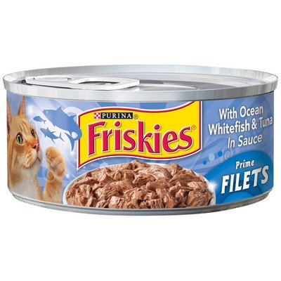 Prime Filet Ocean Whitefish And Tuna Wet Cat Food Can, 4)