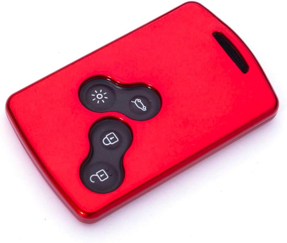 ontto Car Key Cover Case for Renault Key fob for Renault Kadjar Captur Clio Scenic Megane Duster Sandero Twingo koleos Remote accessories key Shell key Holder Remote key Protector-Red