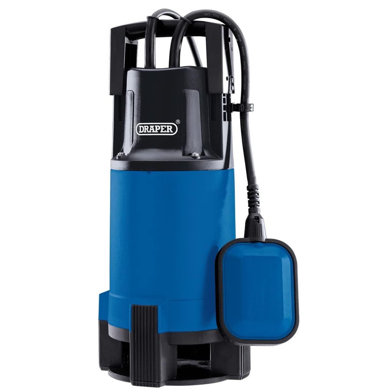 Draper 750W Portable Submersible Dirty Water Pump 110V |Max Flow Capacity 12960 l/h Electric Pump | Thermal Overload Protection | Integrated Float Switch |10M Cable Draining Pump| 98920
