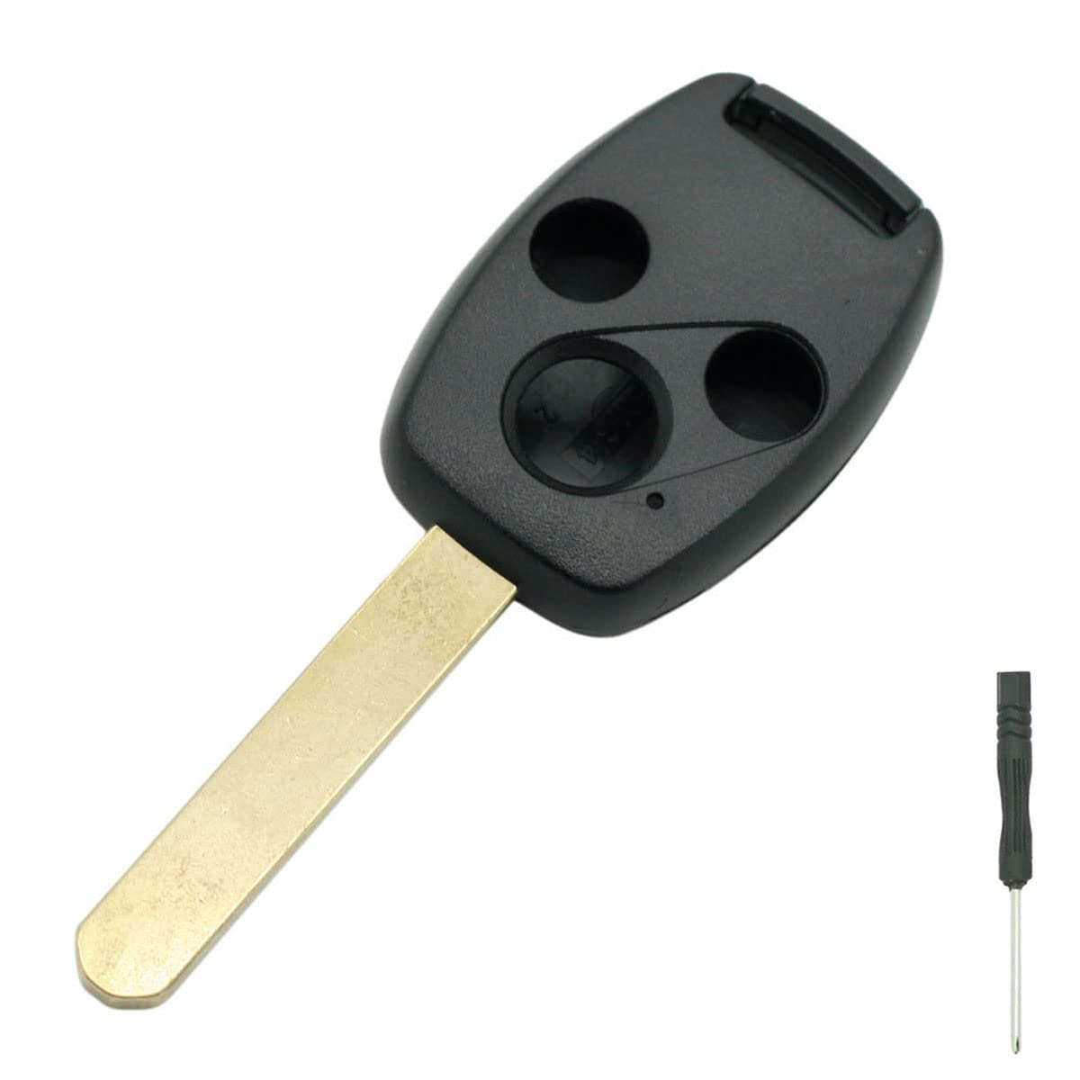 BROVACS Replacement Key Shell Compatible with HONDA Accord Civic CRV Pilot Fit 3 Button Keyless Entry Remote Key Case Fob PG206