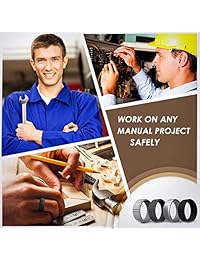 Arua - Anillos de silicona para hombre, 4 unidades, bandas de goma para boda, anillos de boda de silicona de compromiso, negro, gris, plata, gris carbón