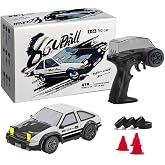 GNIMNAYRC 1/64 Scale Drift RC Car, 2.4Ghz Mini Sports Car, 4WD RC Truck Model Toys, Full Proportional, with Replaceable Tires, Gift for Adults and Kid