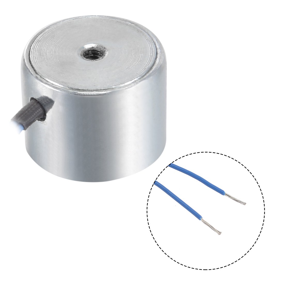 uxcell DC24V 180N Lift Holding Electromagnet Sucking Disc Electric Lifting Magnet Solenoid 34mm x 18mm