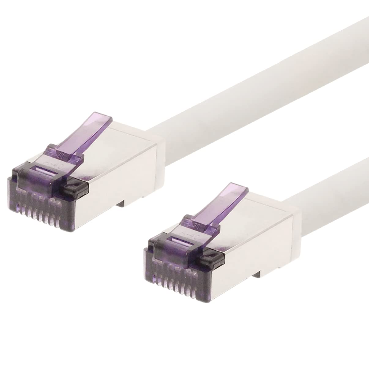 1aTTack.de - 20m - CAT6a Superflex Ethernet Gigabit LAN network cable RJ45 CAT6 A patch cable 10000 Mbit s SFTP PIMF 500 MHz compatible with CAT6 CAT5 - white - 1 piece