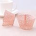 Pink Cupcake Wrappers 100pcs/pack Lace Cupcake Liners Laser cut Cupcake Papers cupcake cups Muffin cups for Wedding/Birthday Party Decoration