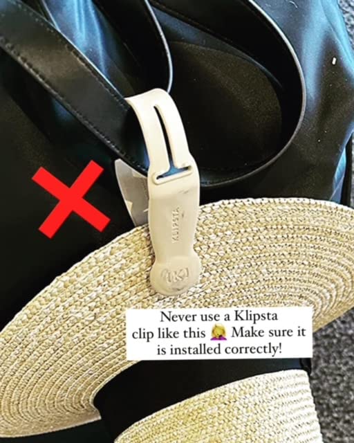 KLIPSTA Hat Clip Hat Holder for Traveling Bags, Backpacks
