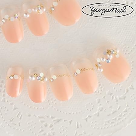 Amazon Co Jp ゆずネイル ネイルチップ ベージュ系 春 夏 シンプル デート ドレス 結婚式 お呼ばれ ゲスト C R Clspk ドラッグストア