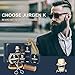 Beard Grooming Kit - Jurgen K Beard Care Kit for Men, Beard Growth Kit 5 in 1 Beard Oil and Balm, Wooden Beard Brush and Comb, Sharp Beard Scissors Luxury Gift Box and Free E-Book