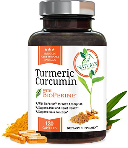 Turmeric Curcumin with Bioperine Joint Pain Relief (2 Month Supply) 95% Curcuminoids, Anti-Inflammatory Supplement w/10mg of Black Pepper for Best Absorption. 100% All Natural - 120 Capsules