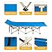 Foldable Portable Blue Cot College University Student Teacher Field trips Saving Space Outdoor Learning Playing Hiking Fishing Travel Temporary Bed Park Beach Backyard Garden Campers Exploresthumb 4