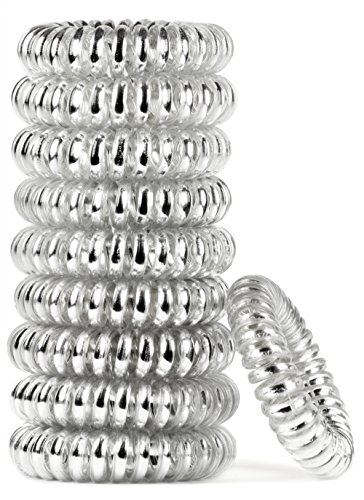 Painless patented ooo hair ties. ponytail holder spiral…