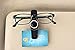 CalMyotis® Double Glasses Sunglasses Holder for Car Sun Visor clip Holds 2 Pairs of Sunglasses / Glasses