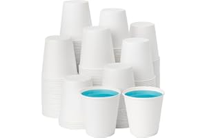 RACETOP 3 oz 300 Pack Paper Coffee Cups for Bathroom, Disposable Mouthwash Cups, Small Paper Cups for Parties, Picnics, Travel