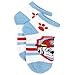 Paw Patrol Boys Girls 6 Pack Socks (4-6 (Shoe: 7-10), Pups White/Blue)