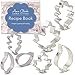 Ann Clark Cookie Cutters Fall Leaves Cookie Cutters 7-Pc. Set Made in the USA, Oak, Teardrop, and Maple Leaf Shapes