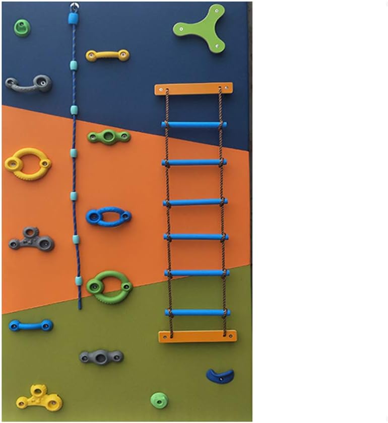 HSJCZMD Kids Climbing Wall,indoor Climbing Holds Children Climbing Rocks Set Climbing Frame for Children Easy to assemble