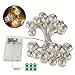 S&G Waterproof Wrought Iron Ball 30 LED Battery Operated Fairy String Lights, 21-Feet (6.5 Meters) - Warm White Bulbs