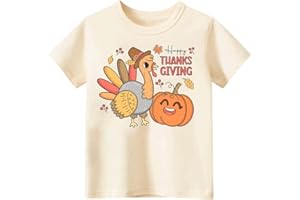 CHEERILULU Toddler Boys Thanksgiving Shirt, Funny Toddler Thanksgiving Shirt for Kids Girls,Turkey Pumpkin Pie Thanksgiving Day Tee:2-6T